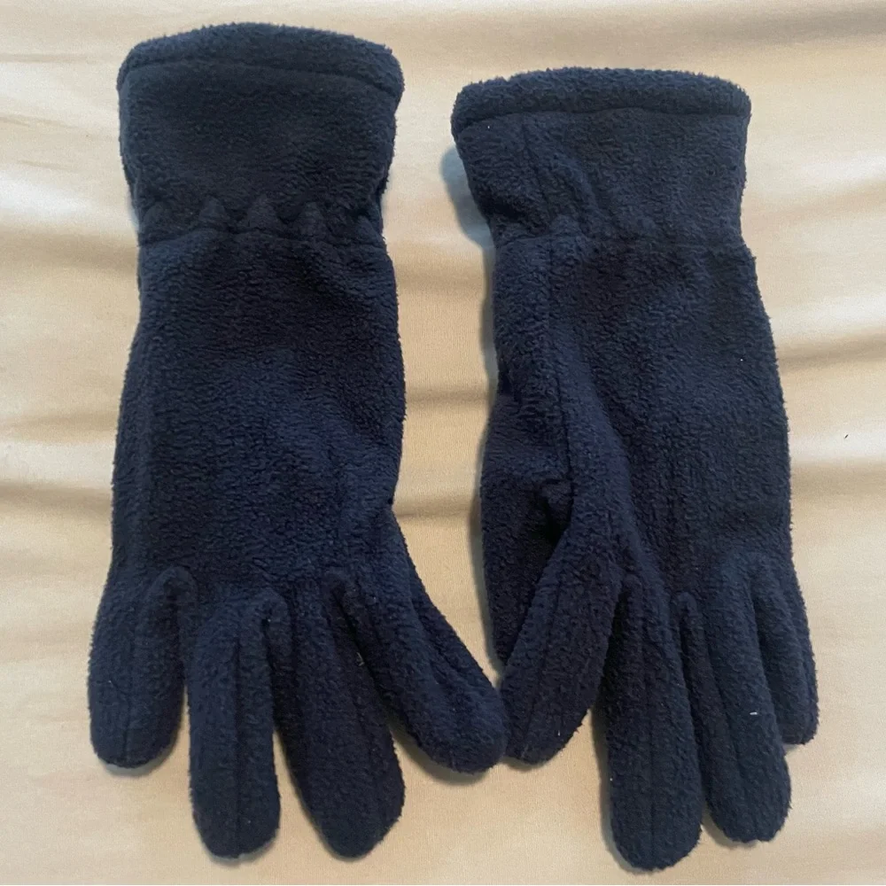 Children's Fleece Gloves 2 Pairs Blue and Red
